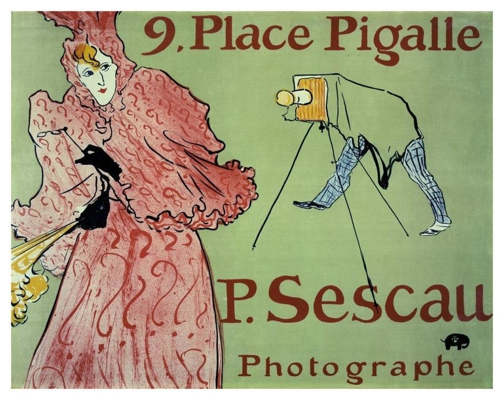 "Caudieux" Digital Paper Print by Henri Toulouse-Lautrec, 38"x28"