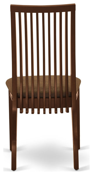 3Pc Dinette Set Includes Square Kitchen Table, Two Seat Dining Chairs, Mahogany