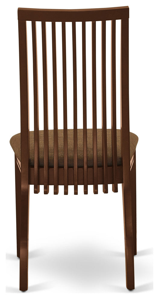 3Pc Dinette Set Includes Square Kitchen Table, Two Seat Dining Chairs, Mahogany