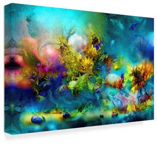 "Coral Reef Emerald" by RUNA, Canvas Art, 22"x32"