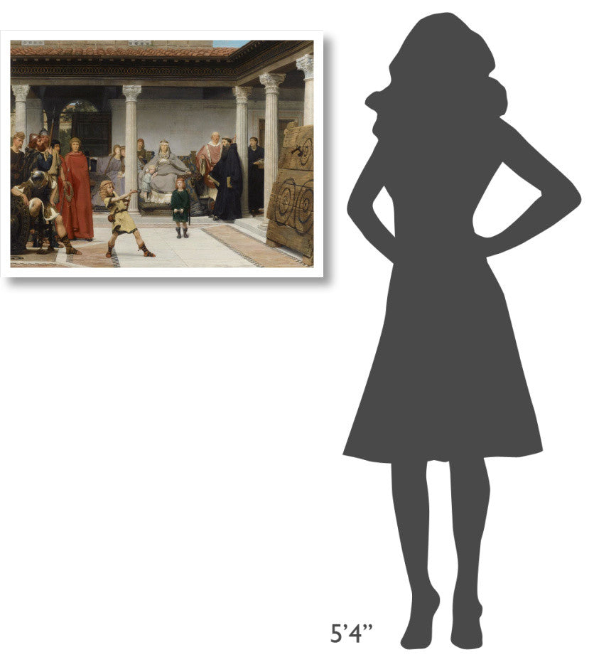 "The Education of the Children of Clovis, 1861" Paper Art, 34"x26"