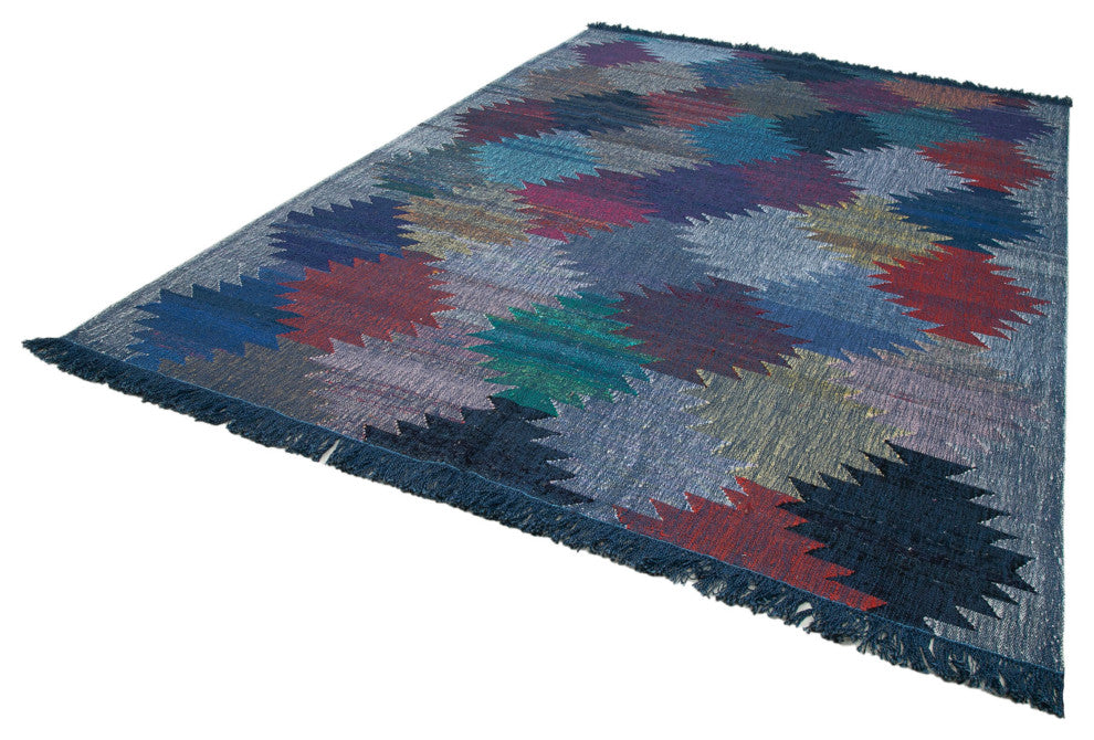 Rug N Carpet - Hand-knotted Turkish 8' 2'' x 11' 7'' Unique Wool Kilim Rug