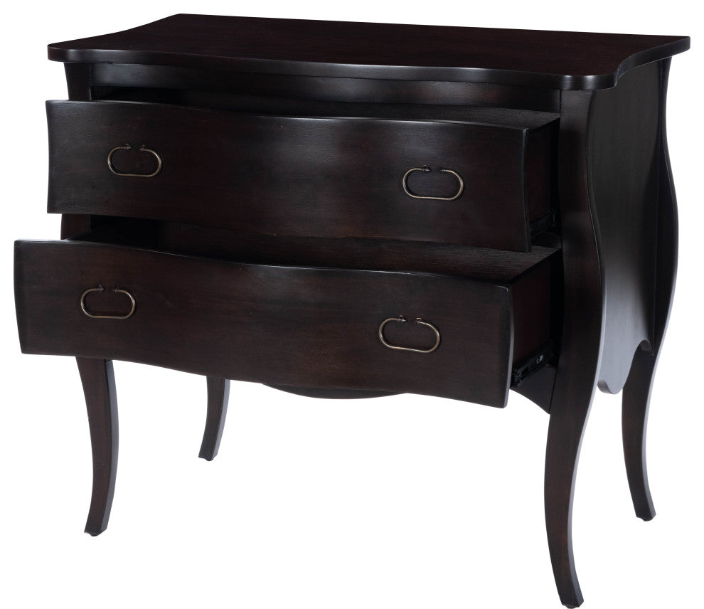 Rochelle Drawer Chest, Off-White, Brown