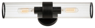 Maxim 11472CR Crosby 2 Light 5"W Bathroom Vanity Light - Black