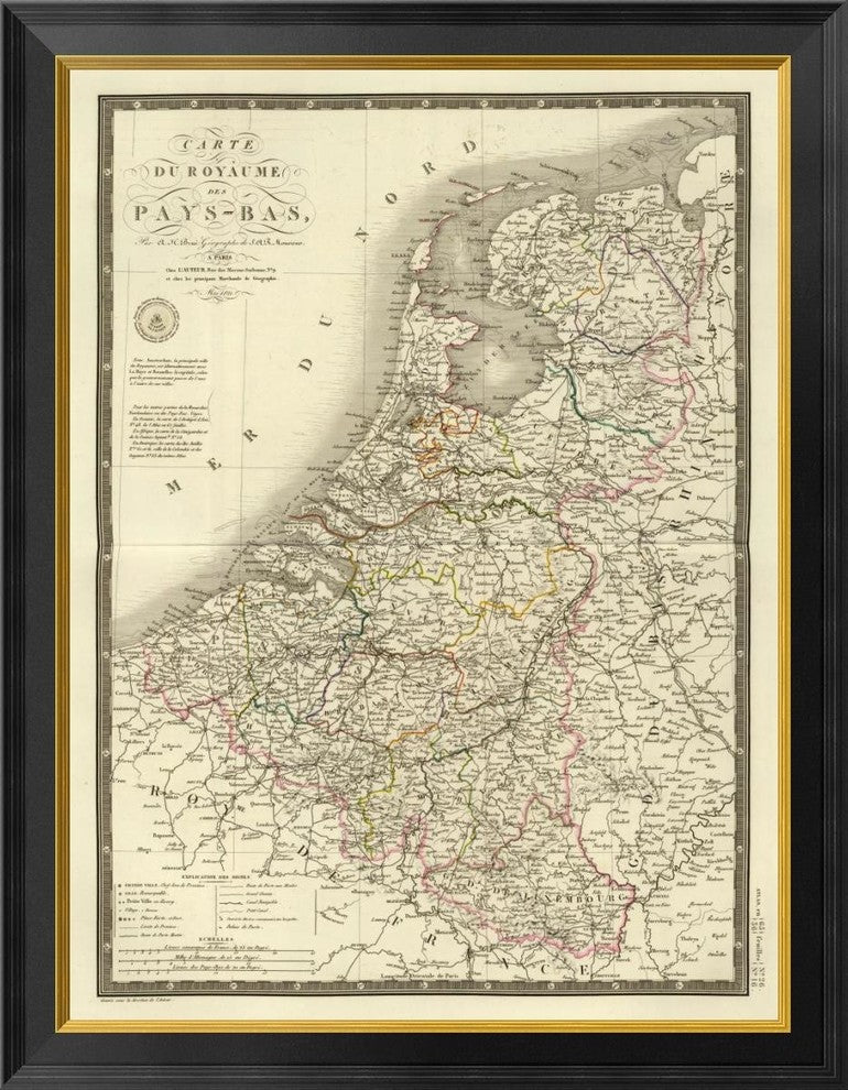 "Pays-Bas, 1821" Framed Canvas Giclee by Adrien Hubert Brue, 27x34"