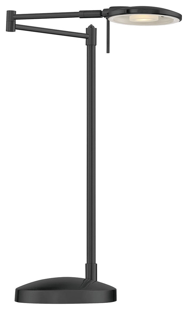 Dessau Turbo Swing Arm Table Lamp, Museum Black