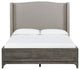 Modus Cicero Queen Upholstered Bed in Rustic Latte