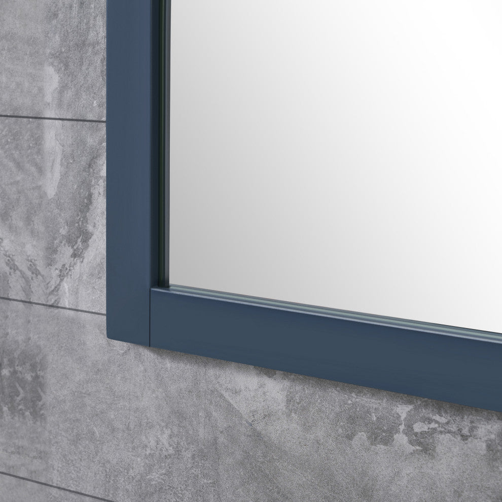Tahoe Double Vanity Set With Mirrors, Cultured Marble Top, Midnight Blue, 72"