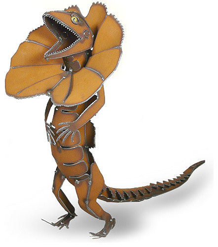 Frilled Neck Lizard Large Metal Sculpture