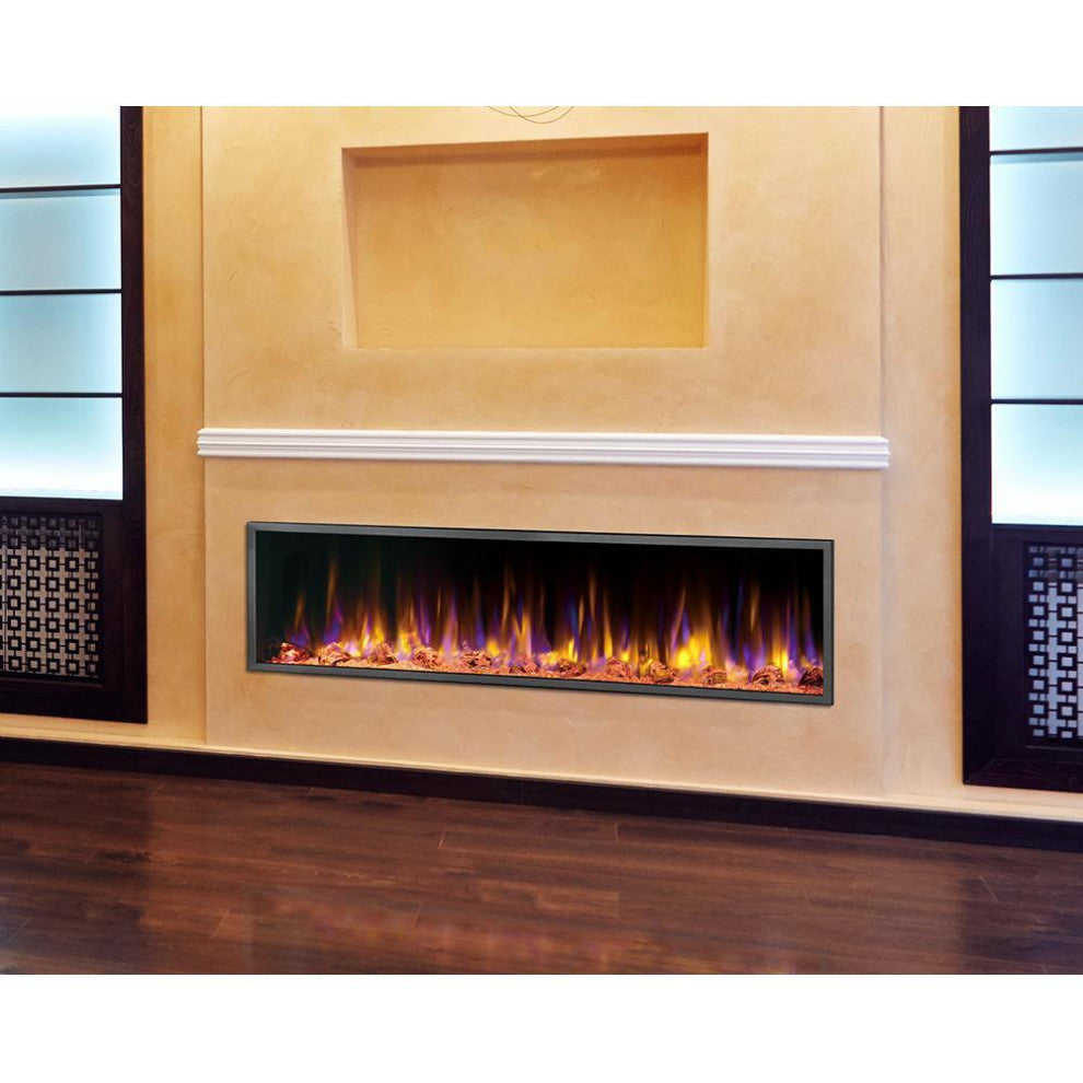 Dynasty Harmony BEF Built-in Linear Electric Fireplace, 64" Wide
