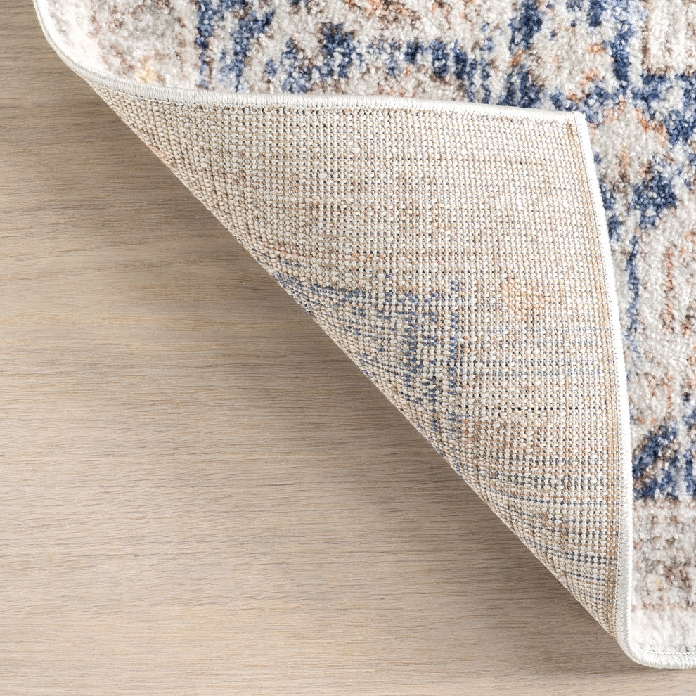 Nuloom Vintage Jacquie Floral Traditional Area Rug, Blue 2'8"x8'