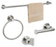 Dynasty Hardware 4000-SN-4PC Manhattan Towel Bar Set, Satin Nickel