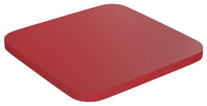Kai Commercial Grade 30"H Metal Counter Stool, Red/Red
