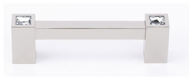 Alno Crystal Pull Modern in Polished Nickel