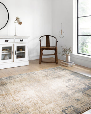 Teagan TEA-08 Area Rug, Ivory/Mist, 6'7"x9'2"