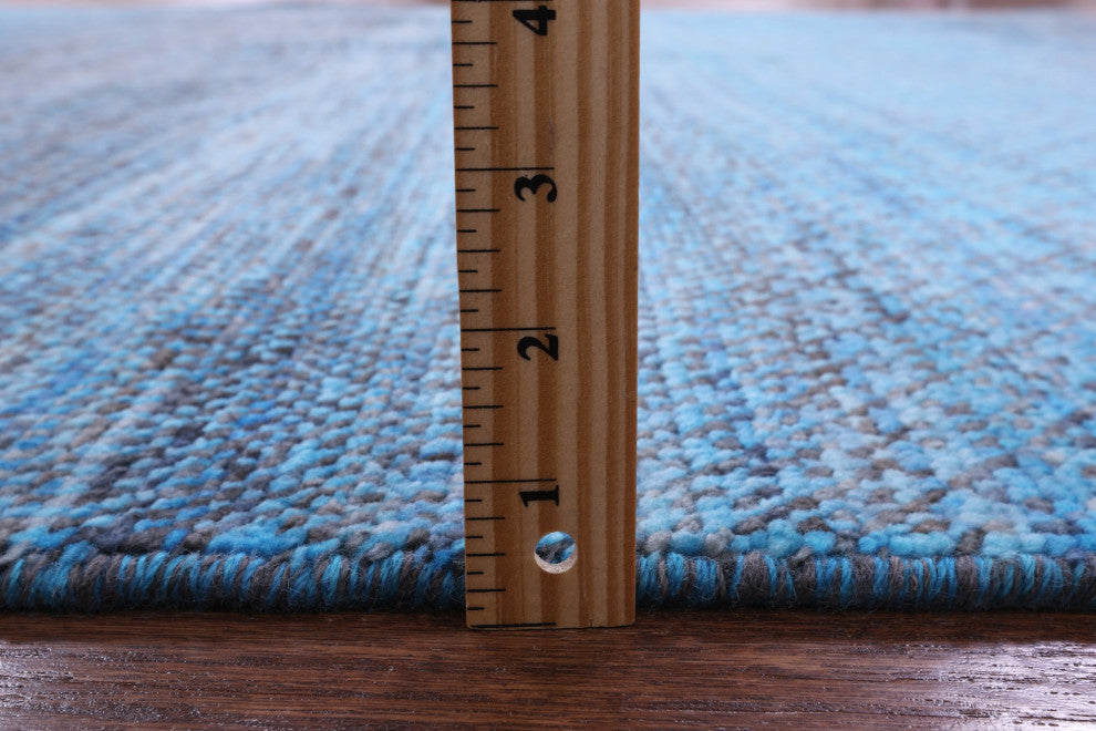 7' 11" X 10' 4" Savannah Grass Handmade Wool Rug - Q13247