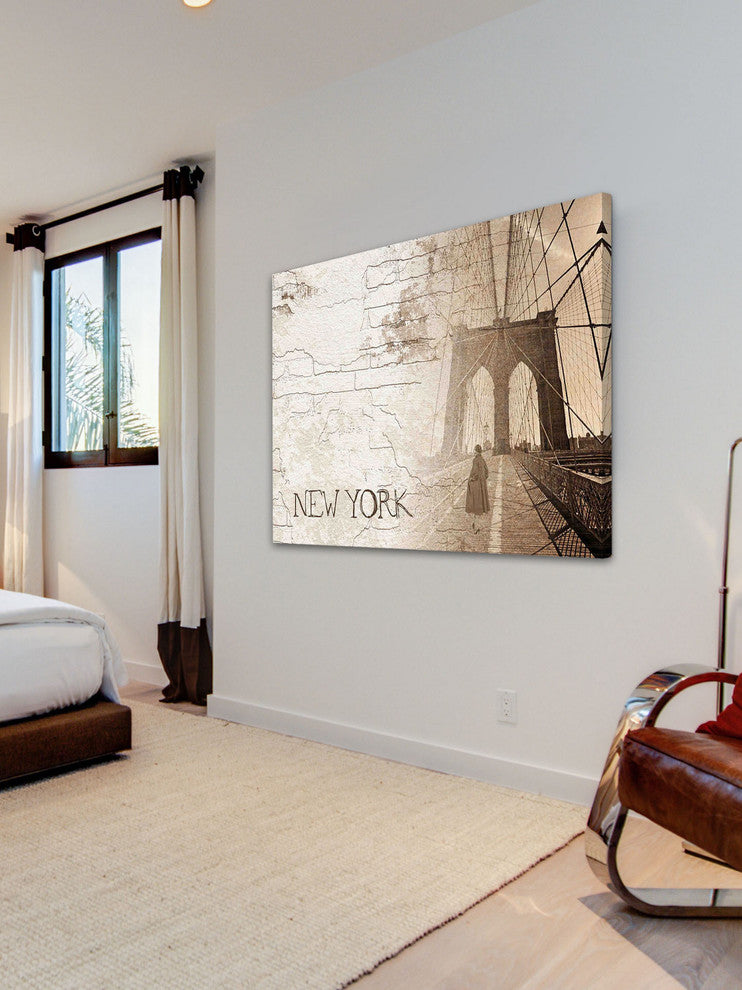 "New York Sunday" Painting Print on Canvas by Irena Orlov