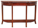 Console Sofa Table with Drawer in Dark Walnut