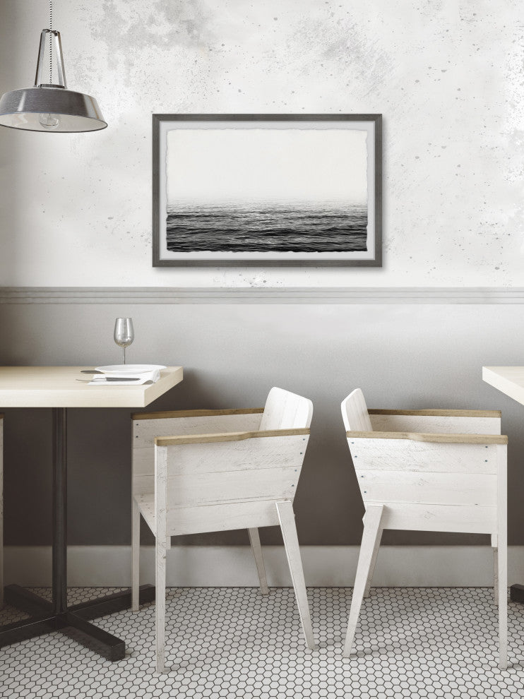 "Ocean Horizon" Framed Painting Print, 12x8