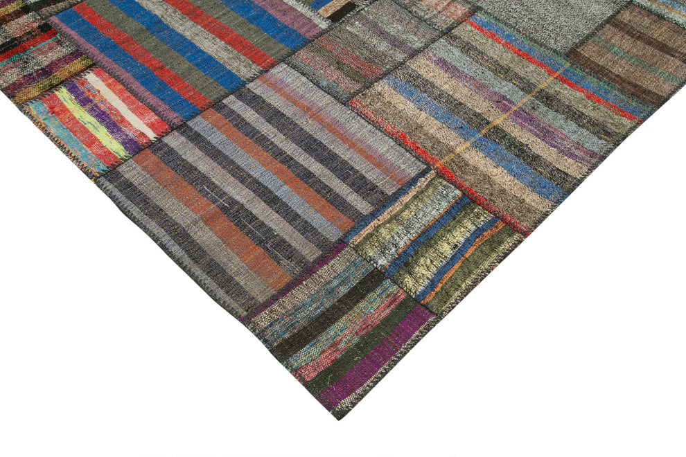 Rug N Carpet - Handmade Oriental 10' 10'' x 13' 6'' Unique Patchwork Kilim Rug
