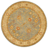 Safavieh Antiquities at314a Rug, Blue/Ivory, 8'0"x8'0" Round