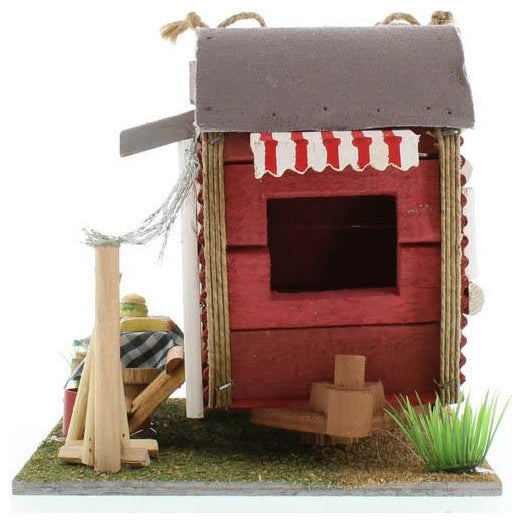 Red Trailer Birdhouse