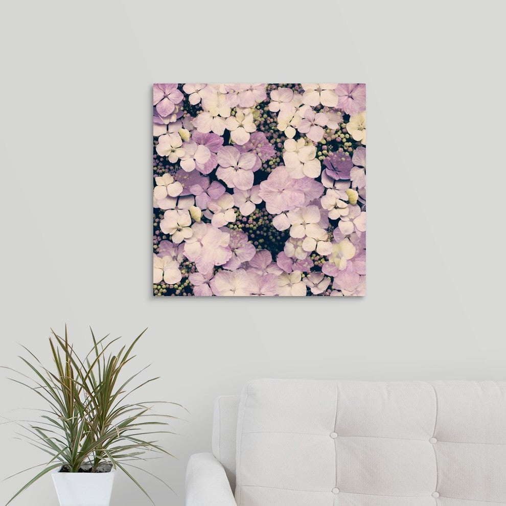 "Hydrangea Dreams" Wrapped Canvas Art Print, 20"x20"x1.5"