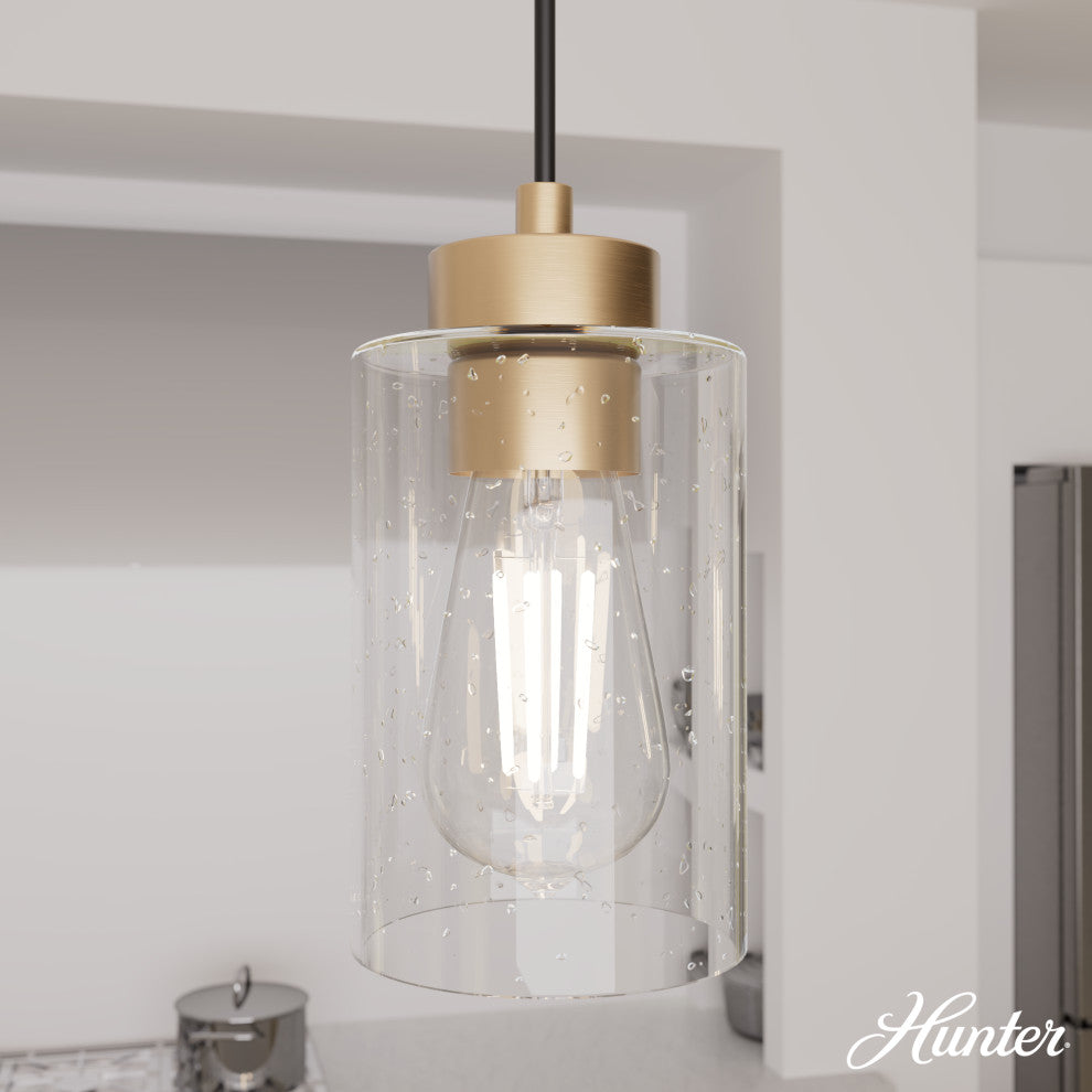 Hartland Alturas Gold With Seeded Glass 3 Light Cluster Ceiling