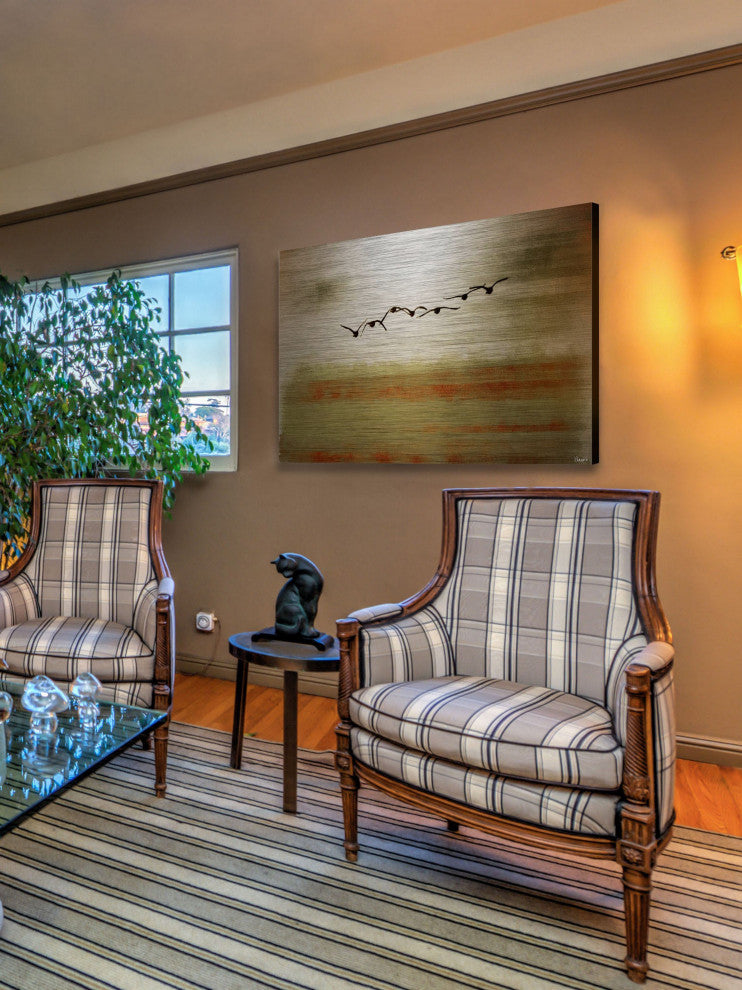 "Sun Flight" Print on Brushed Aluminum, 45"x30"