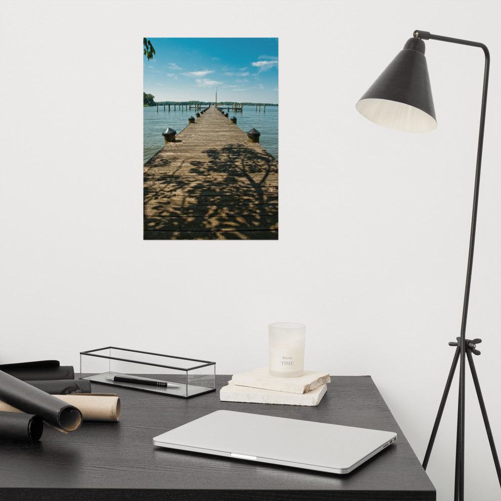 Endless Dock Landscape Photography Unframed Wall Art Print, 12" X 18"