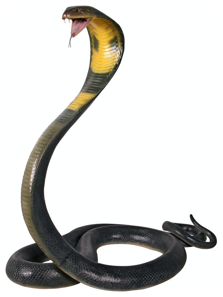 King Cobra Life-Size Snake Statue
