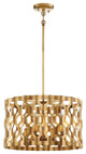 Coronade 4-Light Pendant, Pandora Gold Leaf