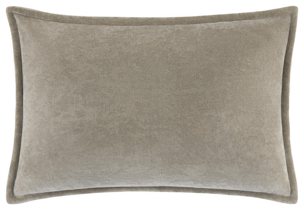 Galey Alix x Livabliss Karling GAKA-001 Pillow, Taupe, 13"L x 20"W, Down Insert