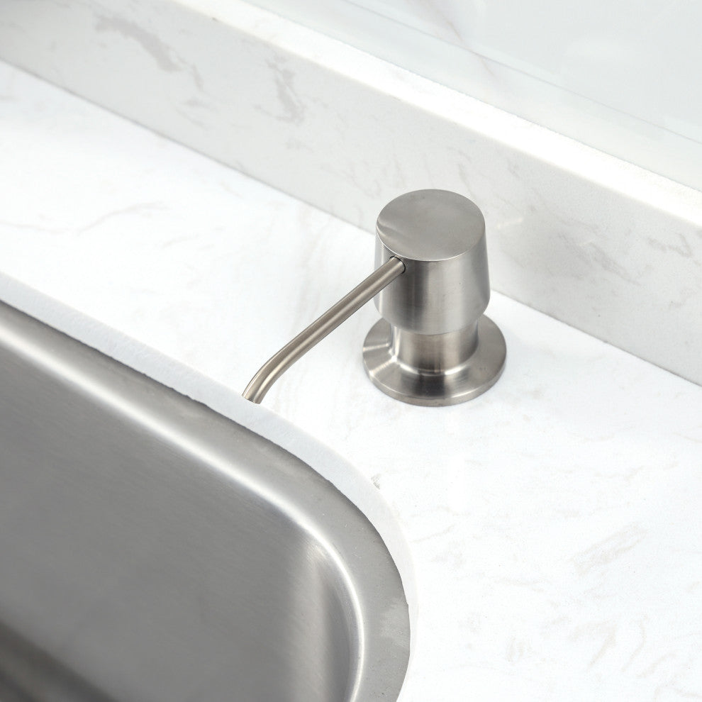 Kitchen Soap/Lotion Pump Dispenser, Brushed Nickel