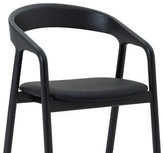 Apache Black Oak Wood and Faux Leather