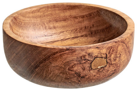Chiku Teak Wood Serveware, Bowl 4.7" Dia