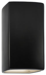 Ambiance, Small ADA Rectangle, Open Top & Bottom Wall Sconce, Carbon Matte Black