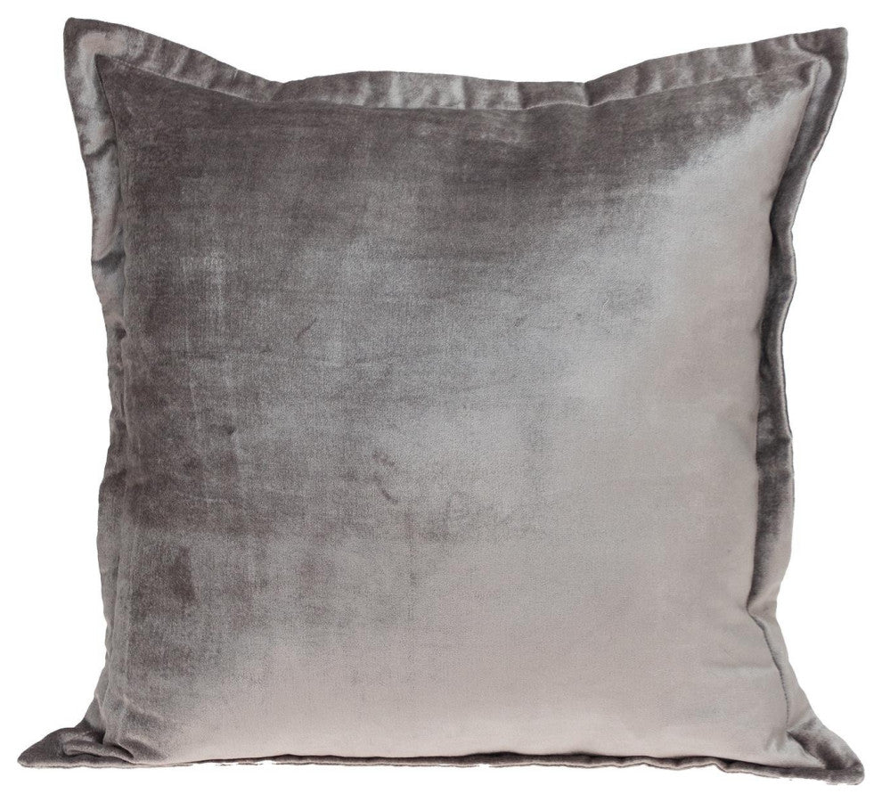 Premier 24" Soft Touch Taupe Solid Color Accent Pillow