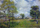 Alfred Sisley View of the Village, Gallery Wrapped Canvas Print, 18"x27"