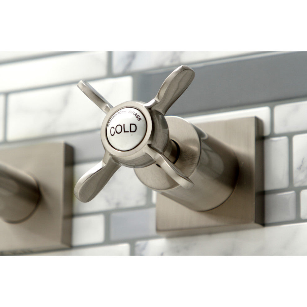 KS6048BEX Wall Mount Tub Faucet, Brushed Nickel