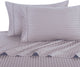600 Thread Count Egyptian Cotton Stripe Duvet Cover Set, Queen, Lavender