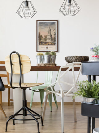 "Old White Tower" Framed Painting Print, 12x18