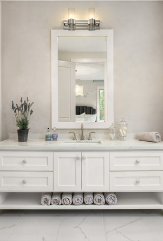 Zlite 343-2V-BN 2-Light Vanity, Clear