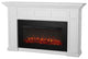Real Flame Alcott Landscape Electric Wood Fireplace in White