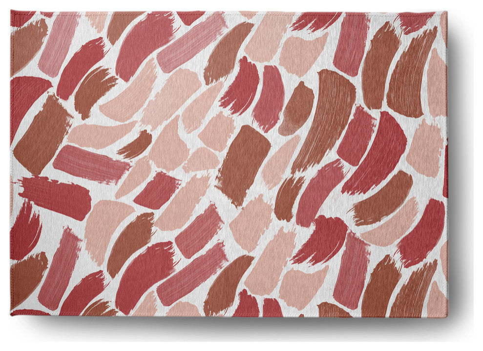Wenstry Chenille Rug, Red, 5'x7'