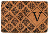 Regency Monogram Doormat, 24"x36"x1.5", V