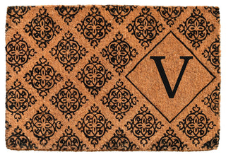 Regency Monogram Doormat, 24"x36"x1.5", V
