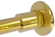 Shower Curtain Rod Brackets, Polished Brass