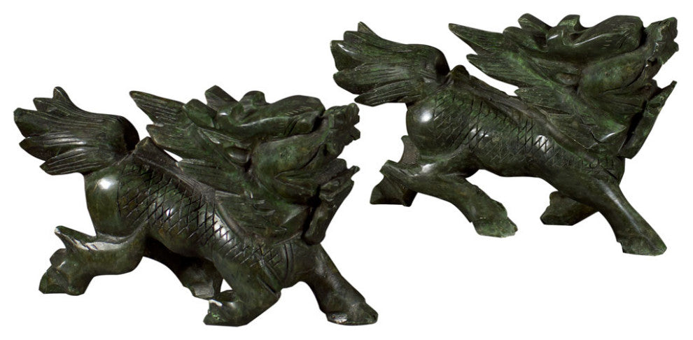 Jade Chinese Prosperity Kirin Set