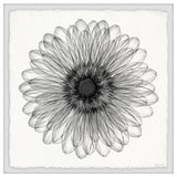 "Elegant Sunflower" Framed Painting Print, 24x24